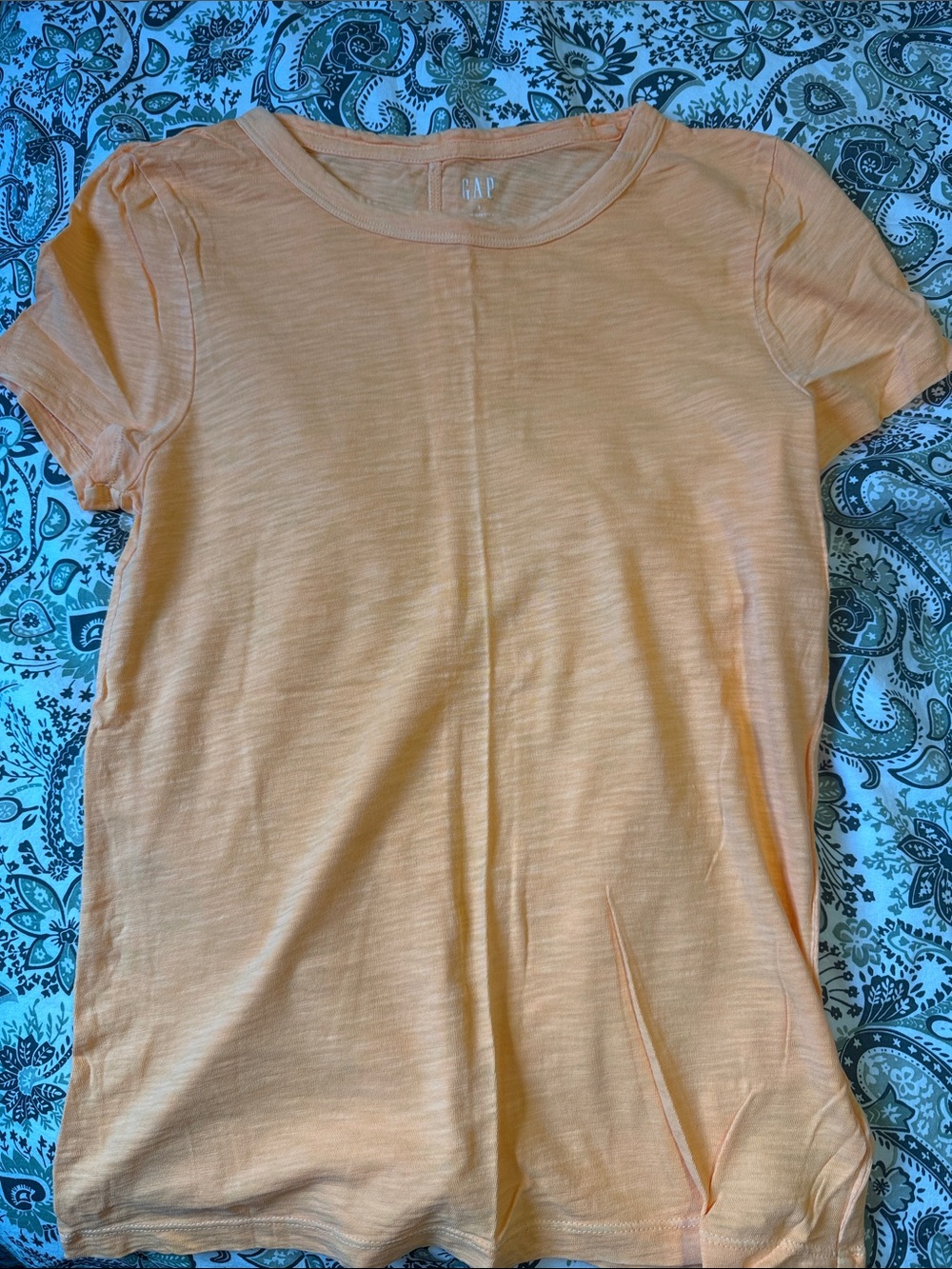 GAP Women's Short Sleeve Tee in Soft Peach